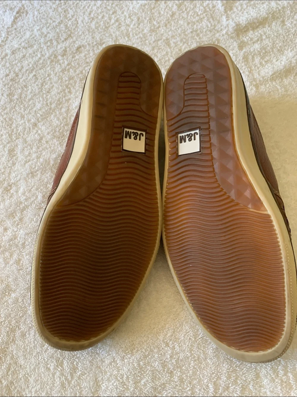 Johnson & Murphy Men’s Woven Slip-On Loafers in Brown